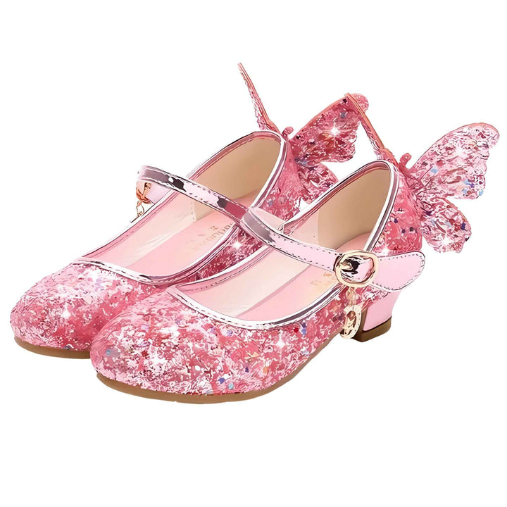 Princess Pink Butterfly Heels