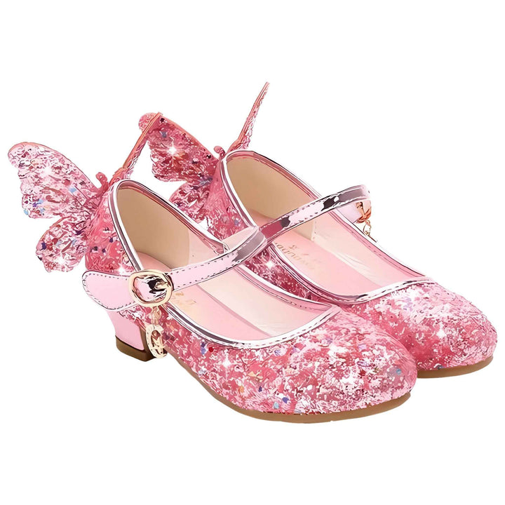 Princess Pink Butterfly Heels