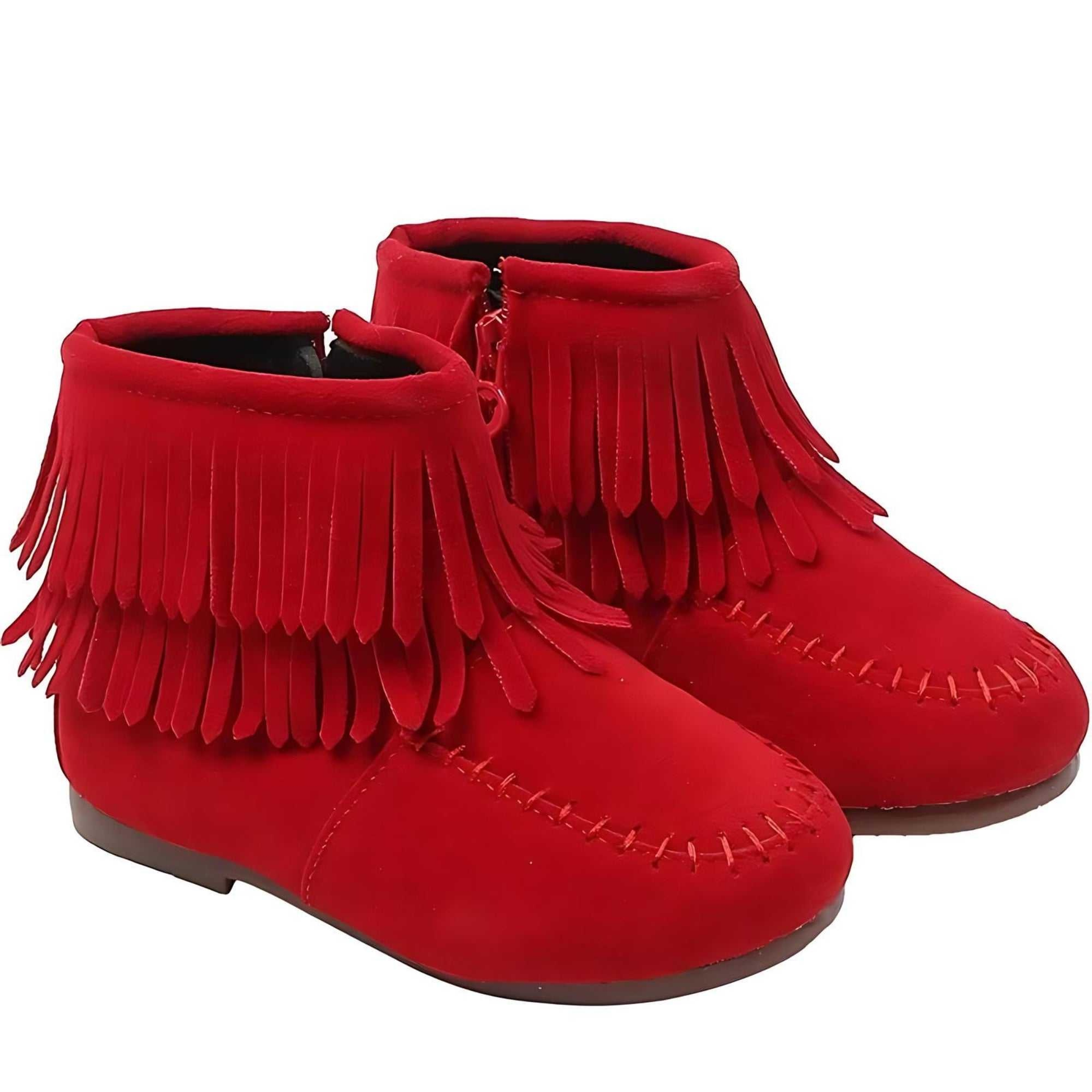 Suede Tassel Princess Boots – Elegant & Stylish for Little Royals - Kiddos Kicks