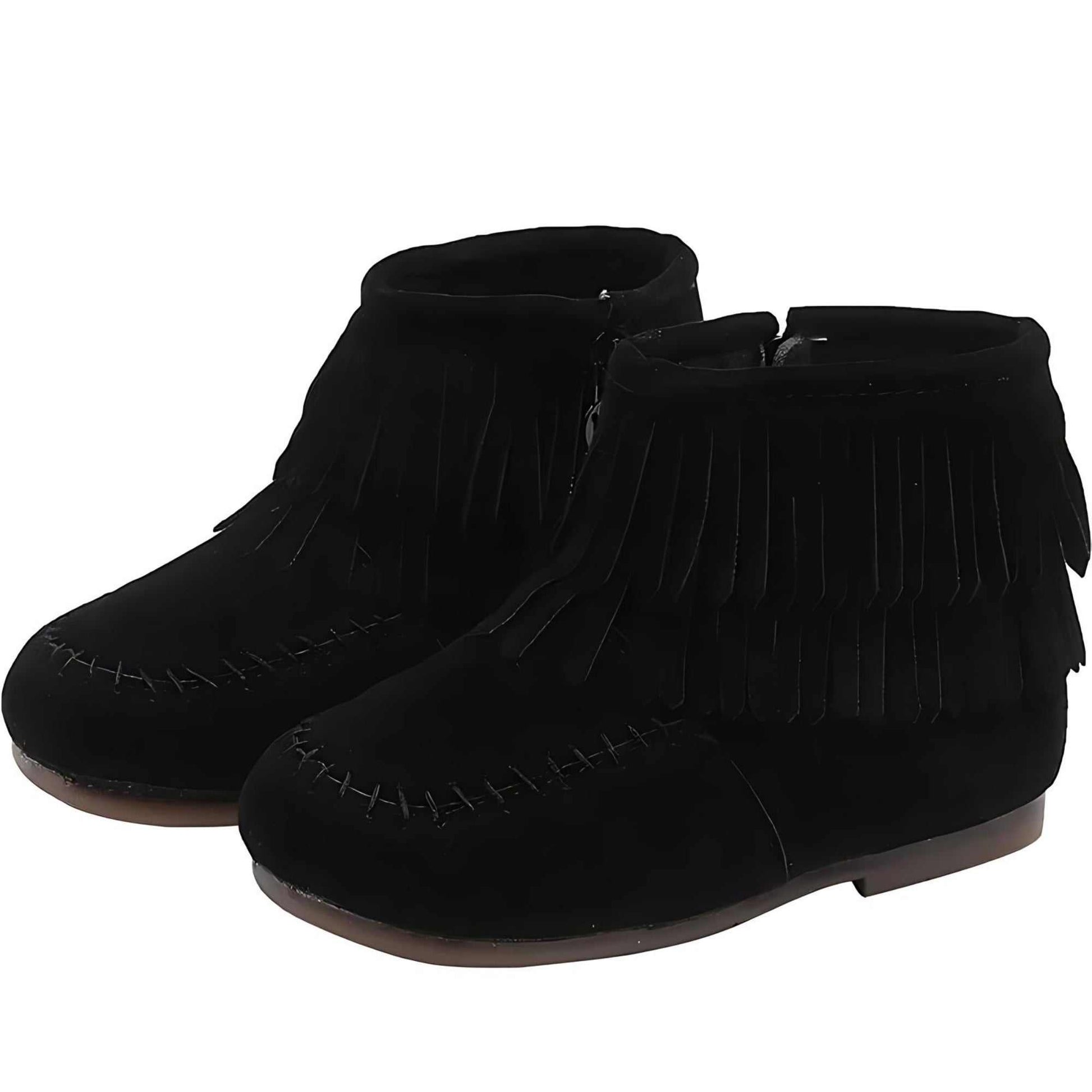 Suede Tassel Princess Boots – Elegant & Stylish for Little Royals - Kiddos Kicks