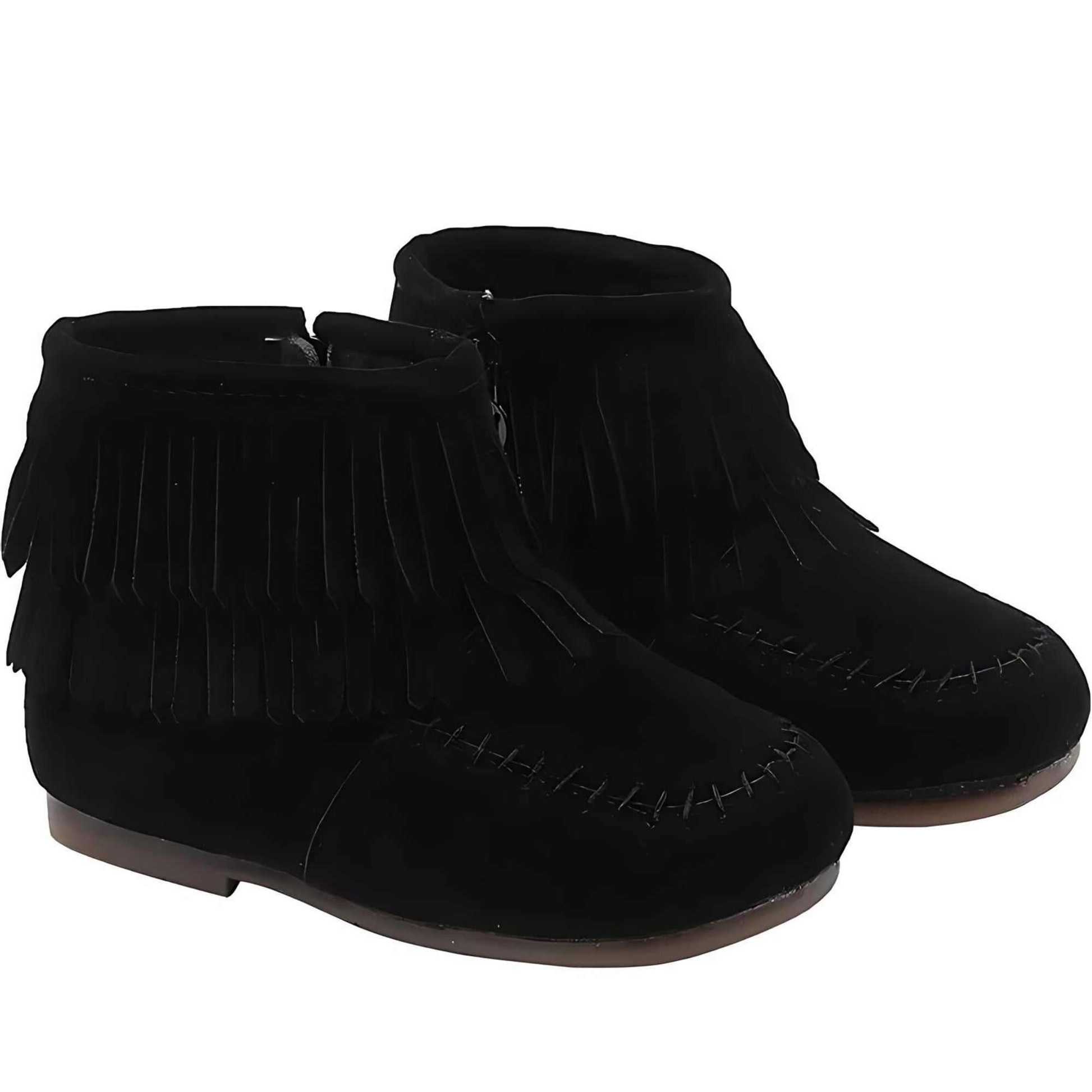 Suede Tassel Princess Boots – Elegant & Stylish for Little Royals - Kiddos Kicks