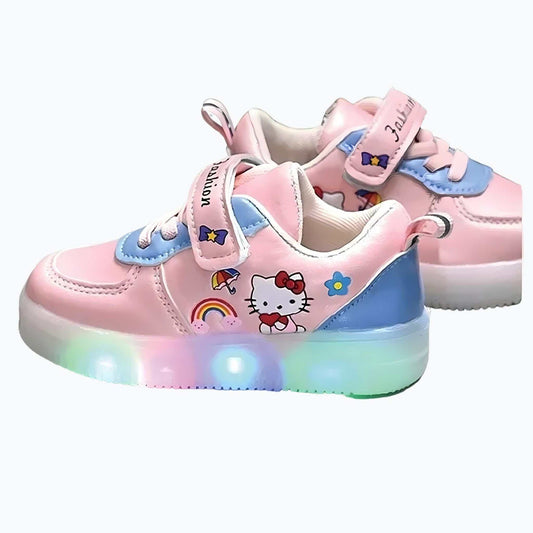 Hello Kitty LED Girls' Sneakers – LED Lights Glowing