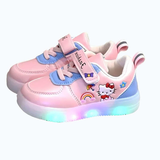 Hello Kitty LED Girls' Sneakers – Front View