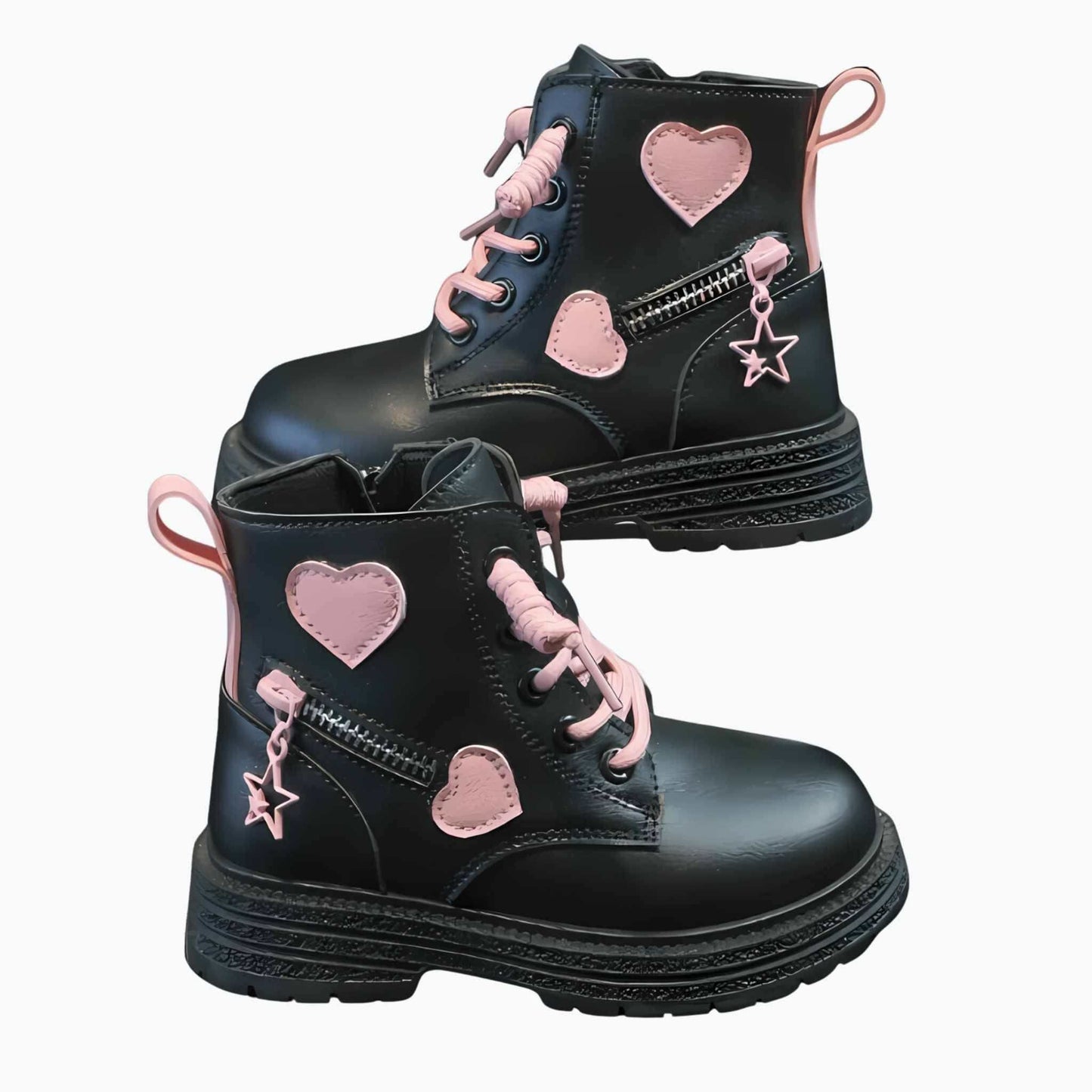 Heart Stride Black Edition Designer Boots - Kiddos Kicks