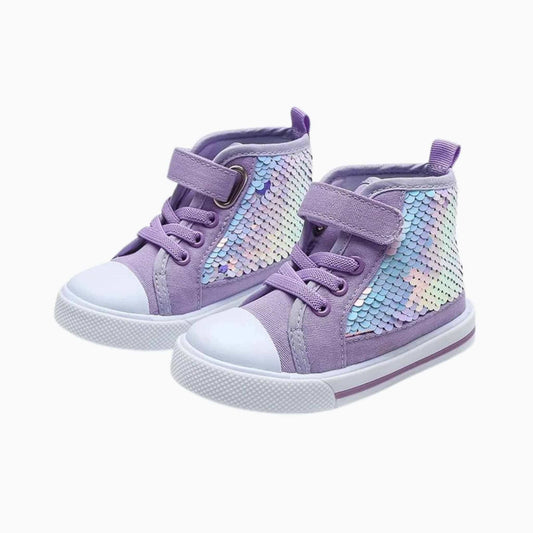 Girl Sparkle High Top Sneaker - Kiddos Kicks