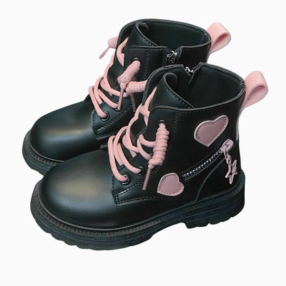 Heart Stride Black Edition Designer Boots - Kiddos Kicks