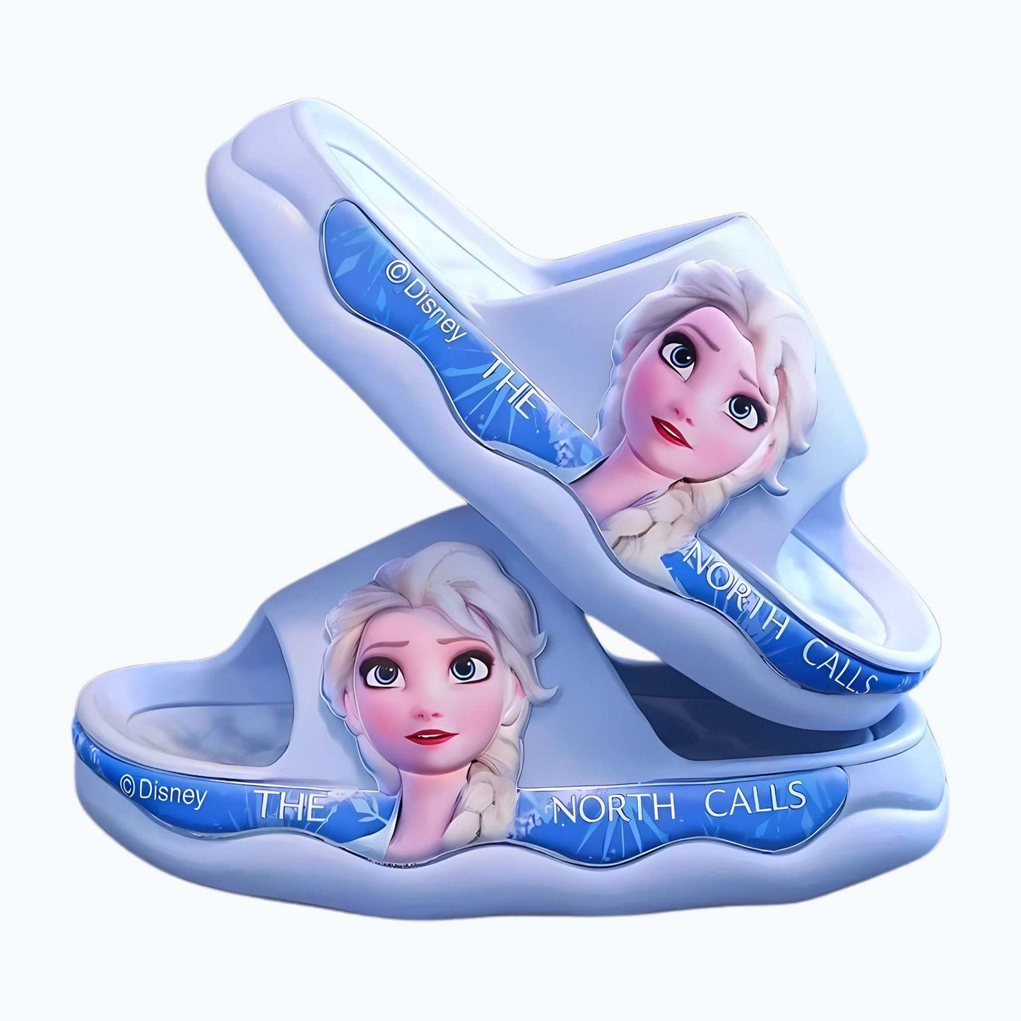 Frozen Elsa Slippers for Kids in blue colour