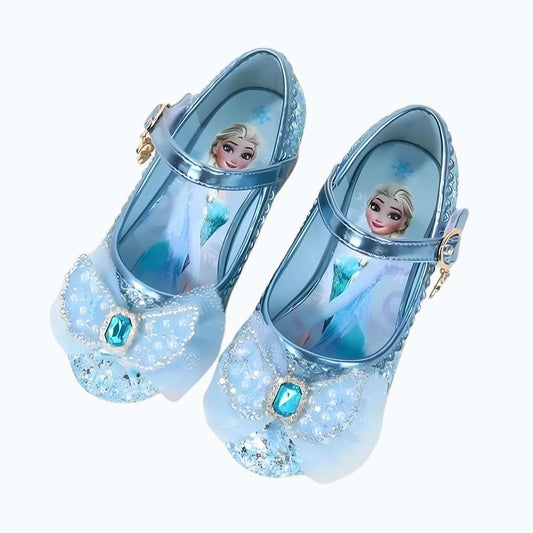 Frozen Elsa Sandals in blue colour front view