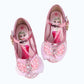 Frozen Elsa Sandals in pink colour top view.