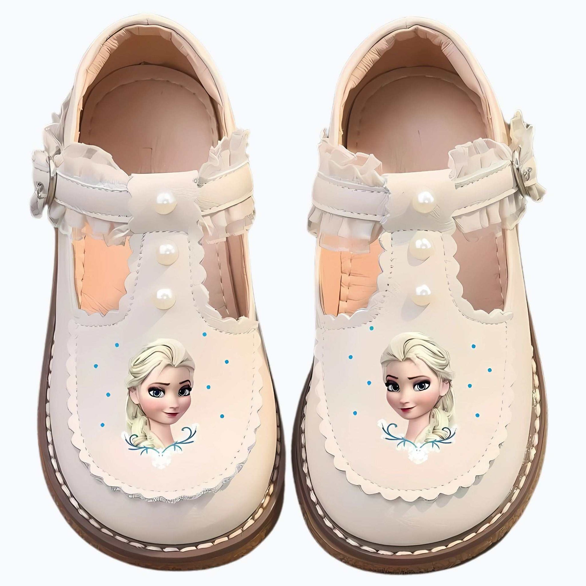 Frozen Princess Shoes front view.