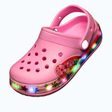 Heart Glow Pink Clogs