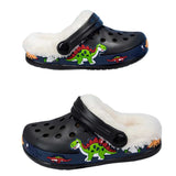 Kids' Dino Clog Slippers - Warm & Fun