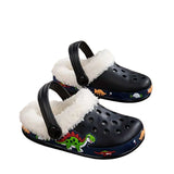 Kids' Dino Clog Slippers - Warm & Fun