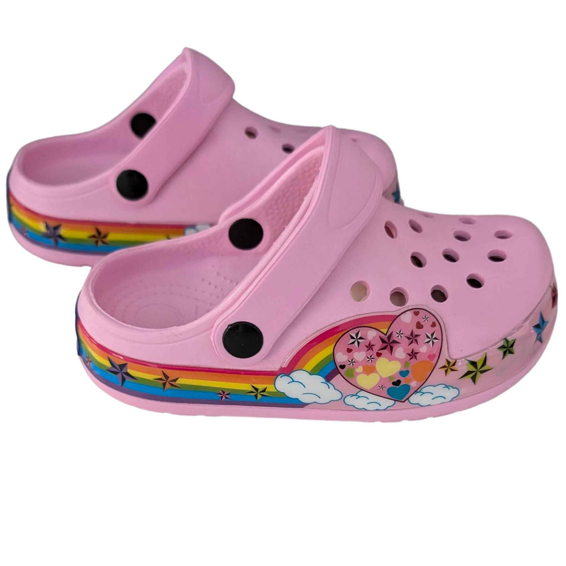 Heart LED Pink Clogs