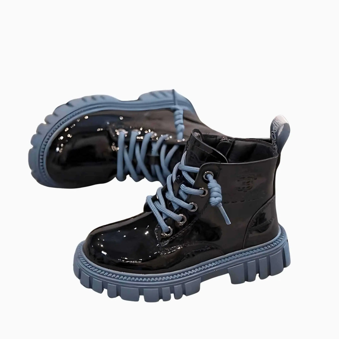 Blue Combat Boots - Kiddos Kicks
