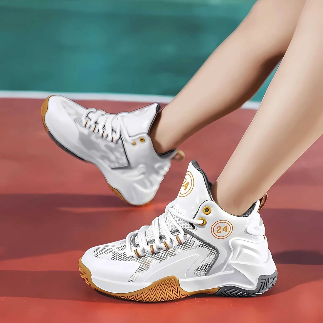 Gold Vibe Court - Pro Kid's Hoops Kiddos Kicks