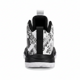 Kids High-Top Basketball Sneakers Graffiti