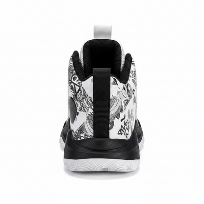 Kids High-Top Basketball Sneakers Graffiti