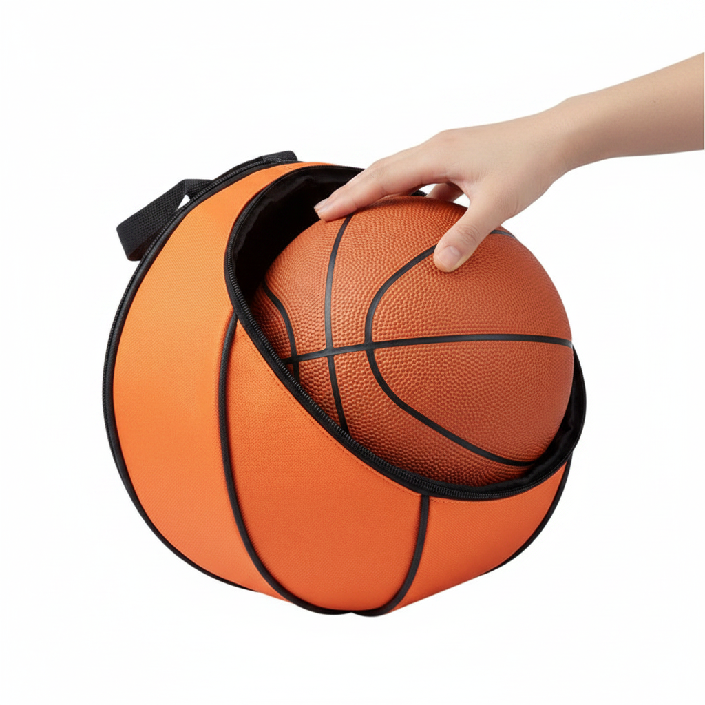 Kids Sports Ball Bag with Mesh Pockets