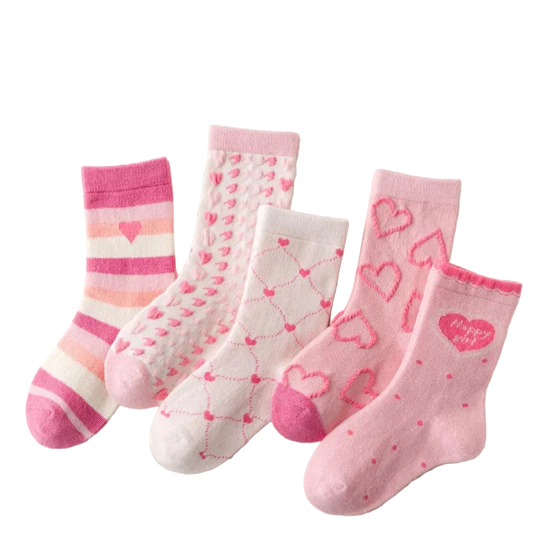 Sweetheart Kids Cotton Socks 5 Pack