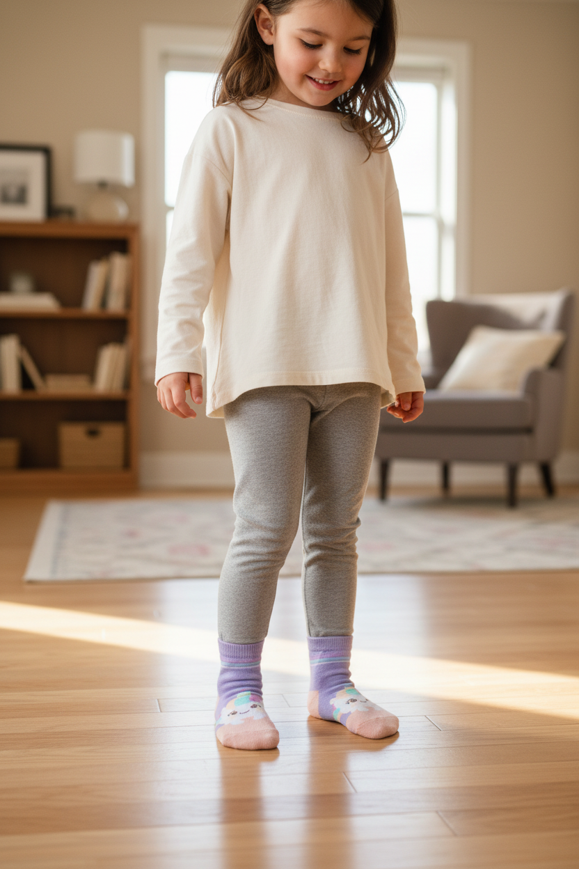 Unicorn Bow Kids Mid-Calf Socks 5 Pack