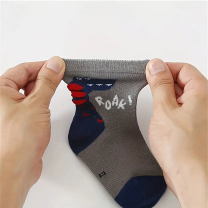 Dino Roar Kids Cotton Socks 5 Pack