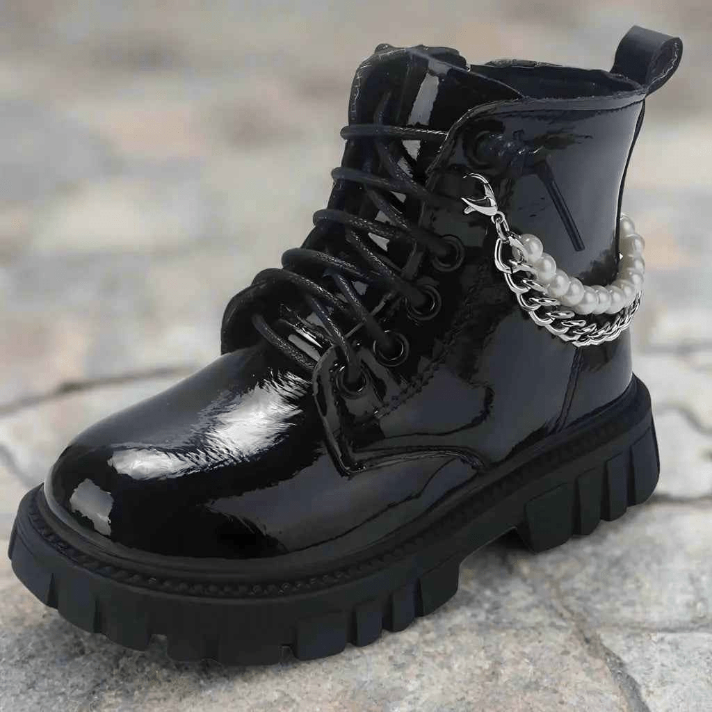 Black Pearl Boots – Kids Girls Boots | Durable, comfy | Kiddos Kicks Australia