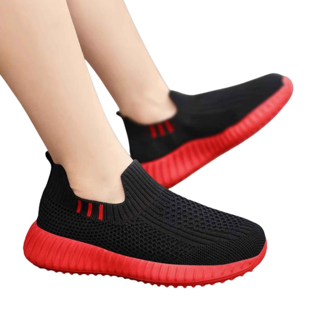Speed Blaze crimson kids sneakers, angled view showing colour and shape