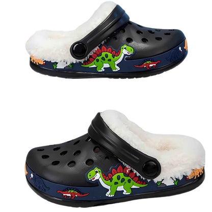 Dino Roar kids slides, close-up of design detail and material