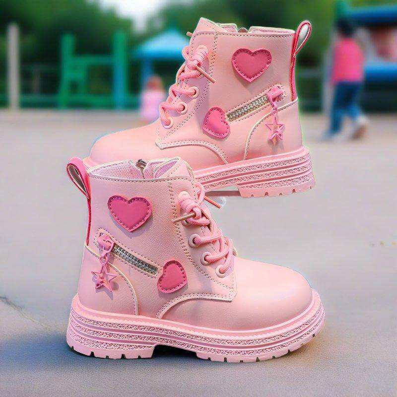 Pink Princess Girls Boots - Kiddos Kicks