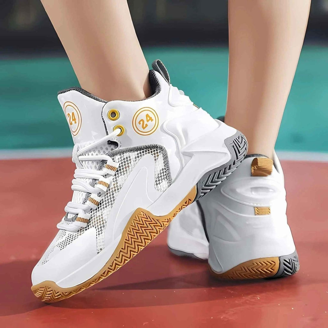 Gold Vibe Court Shoes - Kiddos Kicks