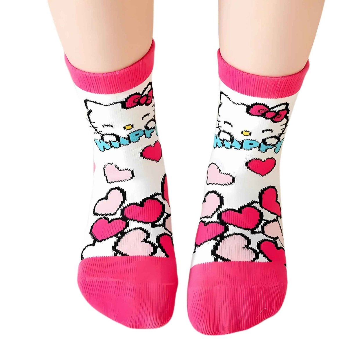 Hello Kitty Kids Socks 5 Pack - Kids in 9 - 12 | Boys & Girls Shoes Online Australia | Kiddos Kicks