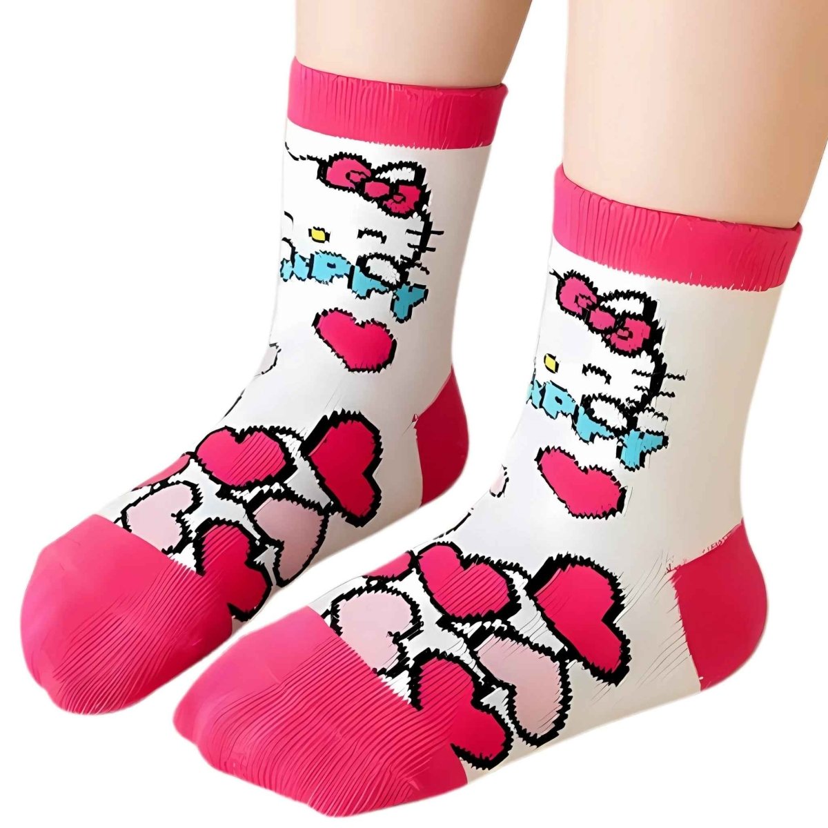 Hello Kitty Kids Socks 5 Pack - Kids in 9 - 12 | Boys & Girls Shoes Online Australia | Kiddos Kicks