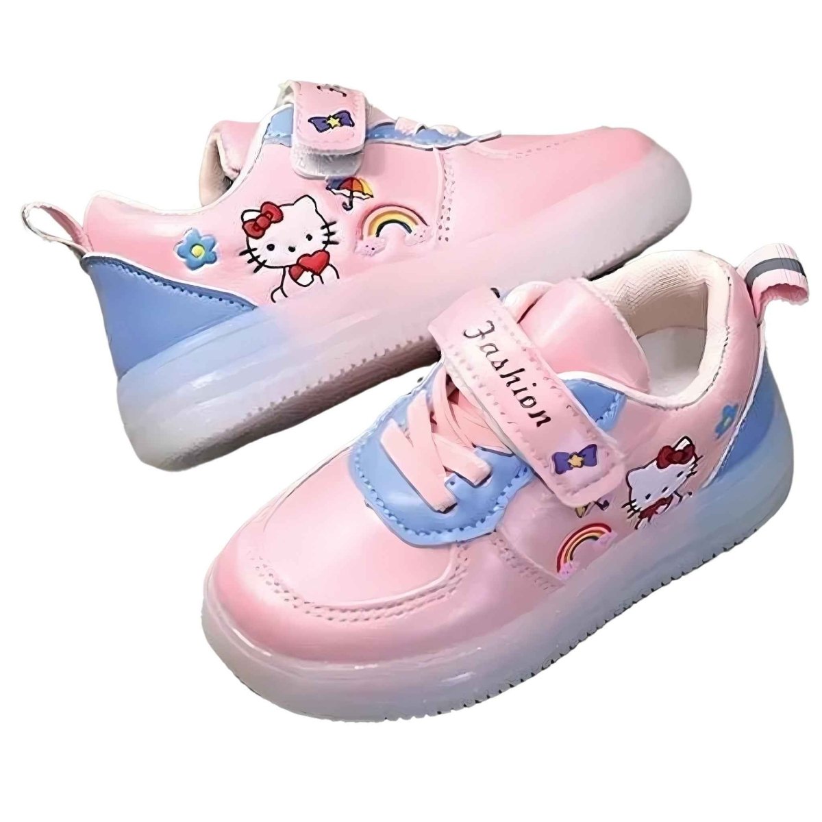 Hello Kitty Light Up Kids Shoes - Cute Cat Design – Kids Girls Sneakers | Durable, comfy | Kiddos Kicks Australia
