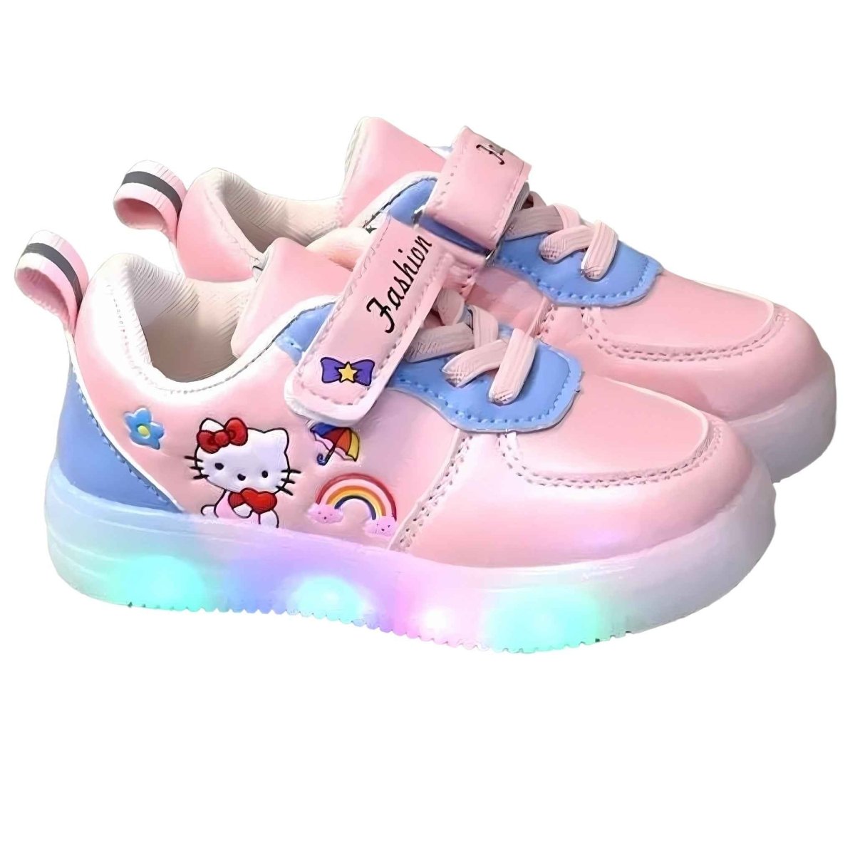Hello Kitty Light Up Kids Shoes - Cute Cat Design – Kids Girls Sneakers | Durable, comfy | Kiddos Kicks Australia