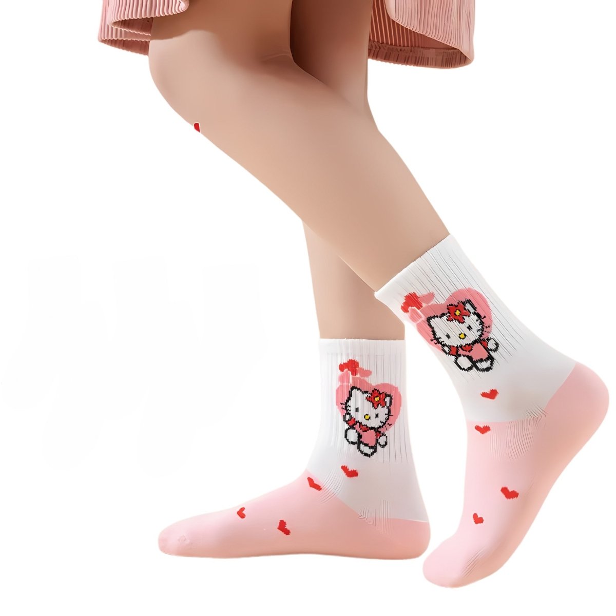 Hello Kitty Sweet Pink 5 packs Socks – Kids | Durable, comfy | Kiddos Kicks Australia