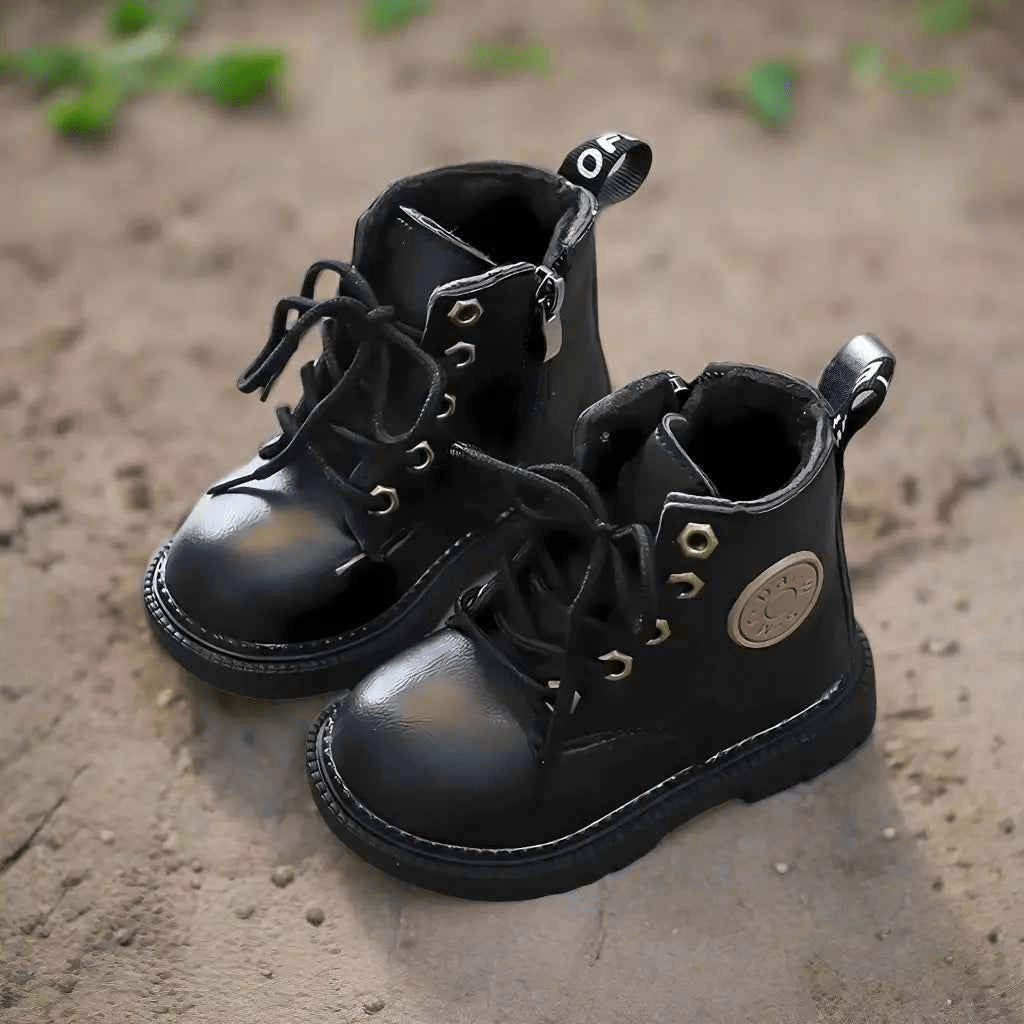 Kids' Black Bear Winter Boots - Kiddos Kicks