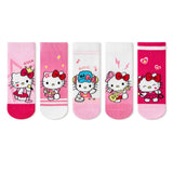 Hello Kitty Kids Mid - Calf Socks 5 - Pack - Kids Kids Socks in 1 - 4 | Boys & Girls Shoes Online Australia | Kiddos Kicks