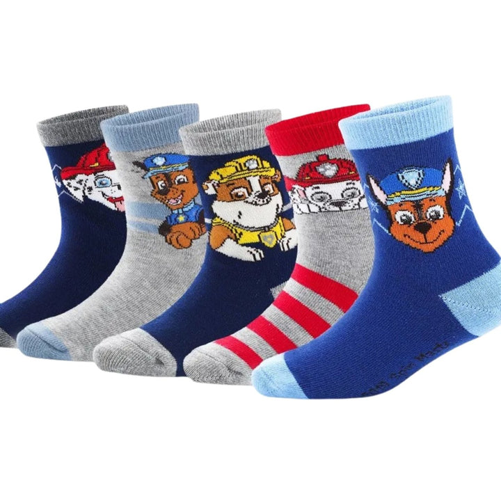 Pairs Paw Patrol Kids 5 Pack Socks – Kids in color | Durable, comfy | Kiddos Kicks Australia