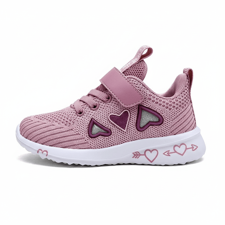 Love - Note Heart Runners – Kids in Purple | Durable, comfy | Kiddos Kicks Australia