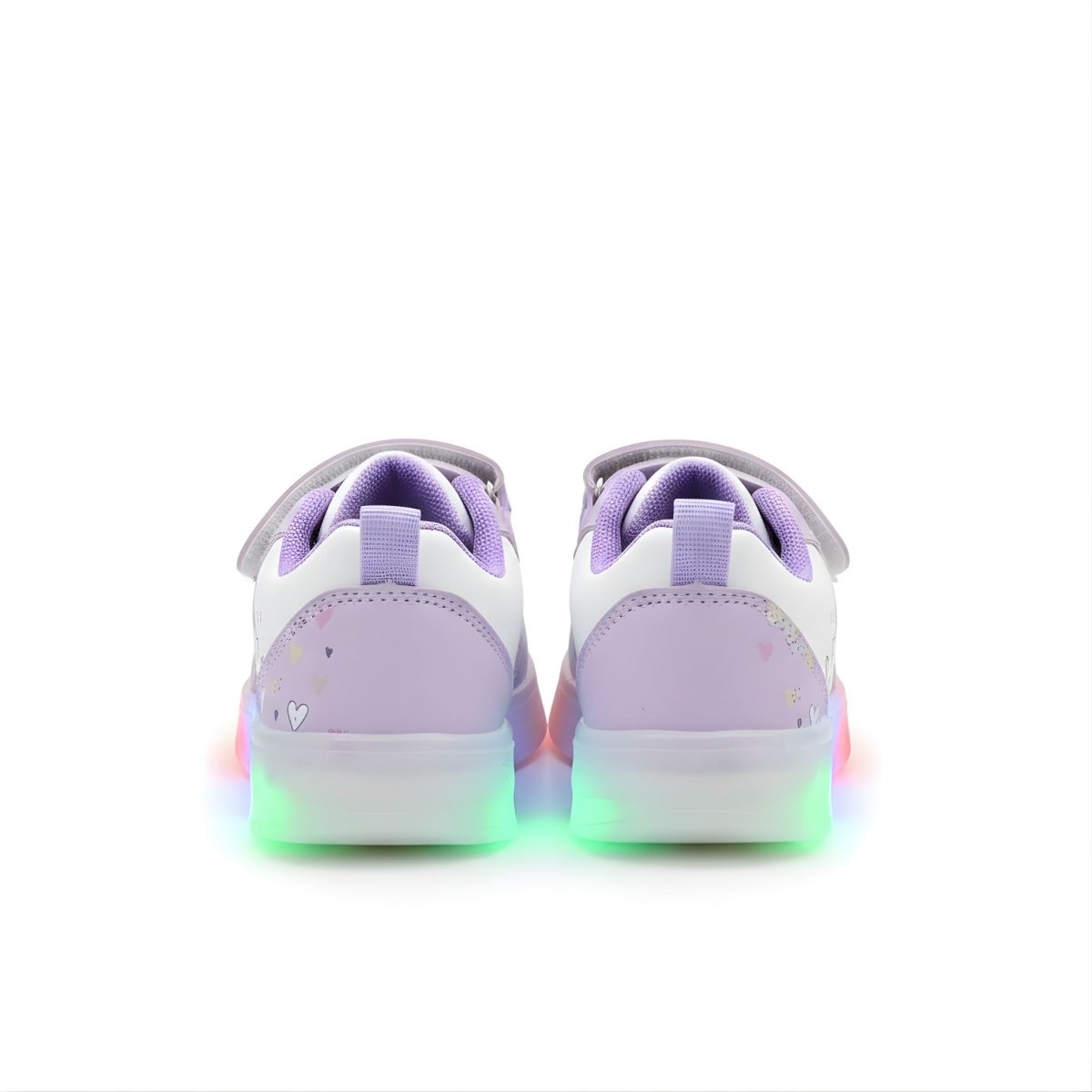 LED Kawaii Canvas Kids Sneakers – Kids in Purple | Durable, comfy | Kiddos Kicks Australia