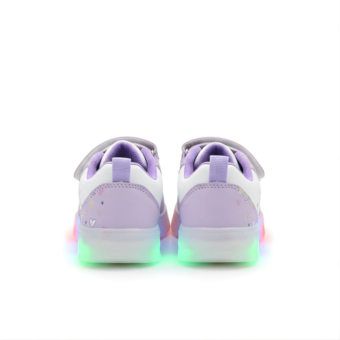 LED Kawaii Canvas Kids Sneakers – Kids in Purple | Durable, comfy | Kiddos Kicks Australia