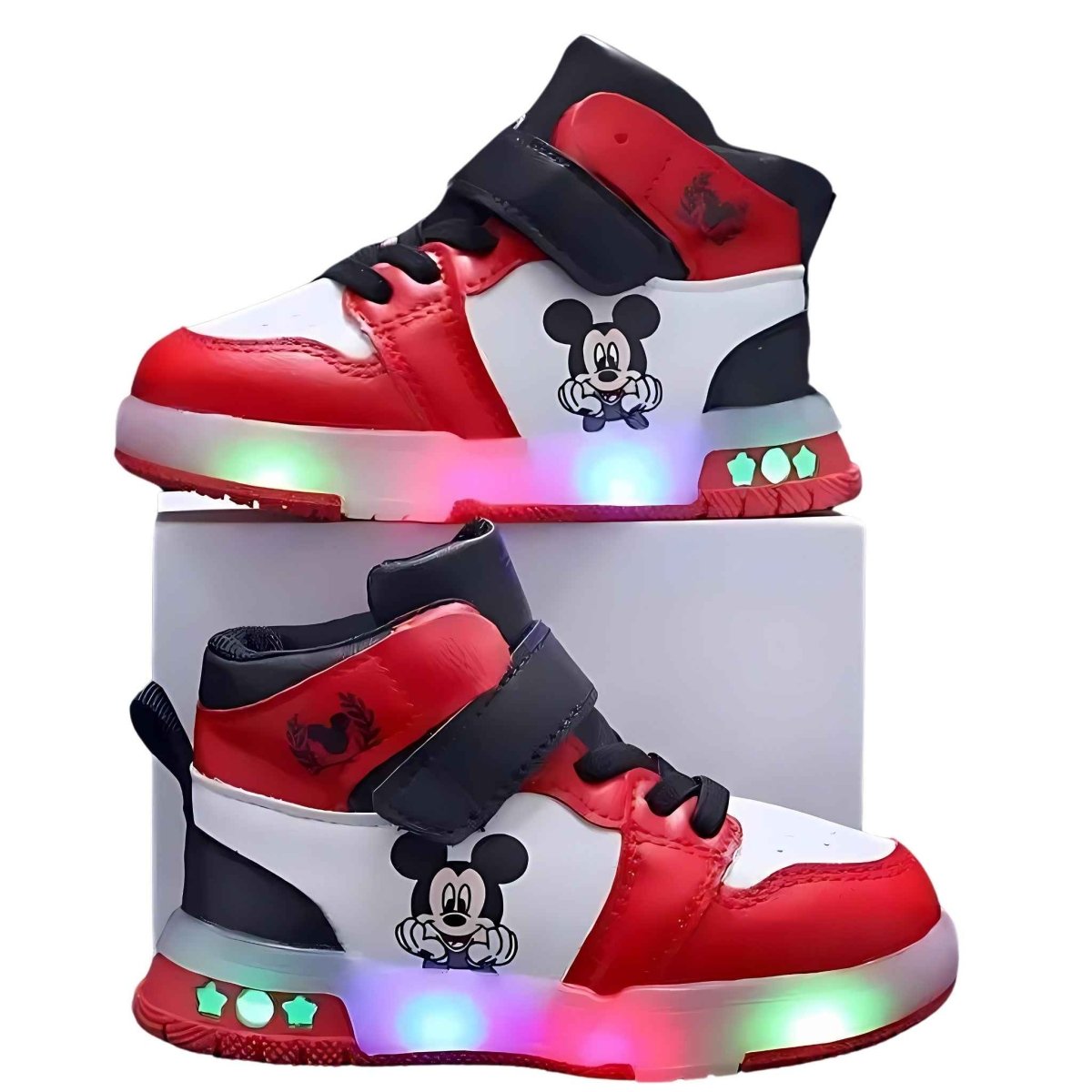 Mickey Mouse LED High - Top Sneakers – Kids | Durable, comfy | Kiddos Kicks Australia