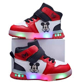 Mickey Mouse LED High - Top Sneakers – Kids | Durable, comfy | Kiddos Kicks Australia