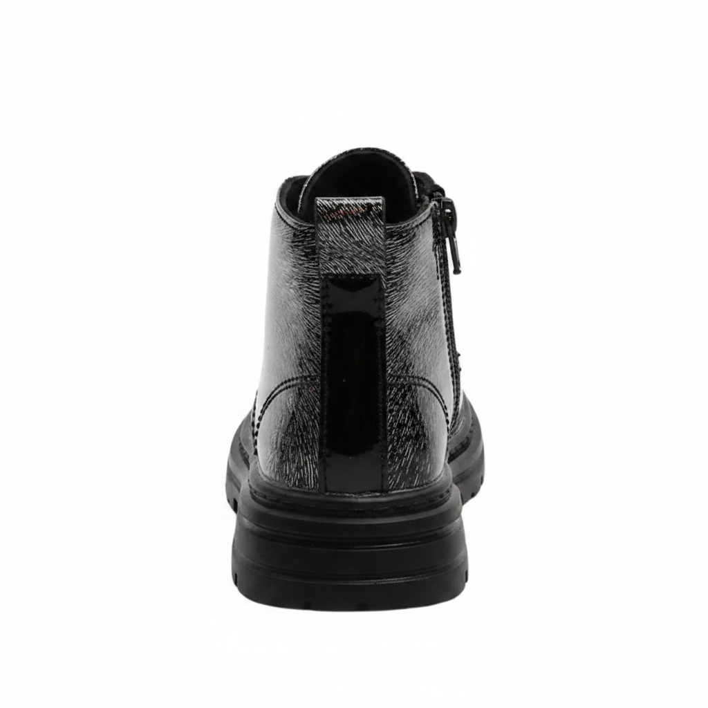 Princess Sparkle kids winter boots, angled view showing colour and shape