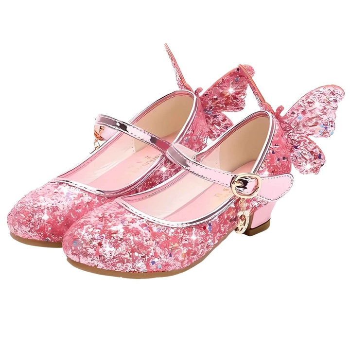 Princess Pink Butterfly Heels - Kiddos Kicks