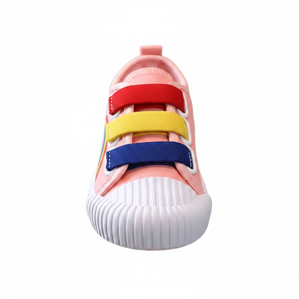 Rainbow Cloud Steps kids sneakers, side profile showing sole and upper detail