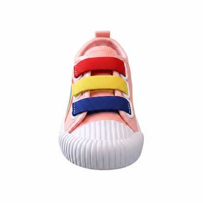 Rainbow Cloud Steps kids sneakers, side profile showing sole and upper detail