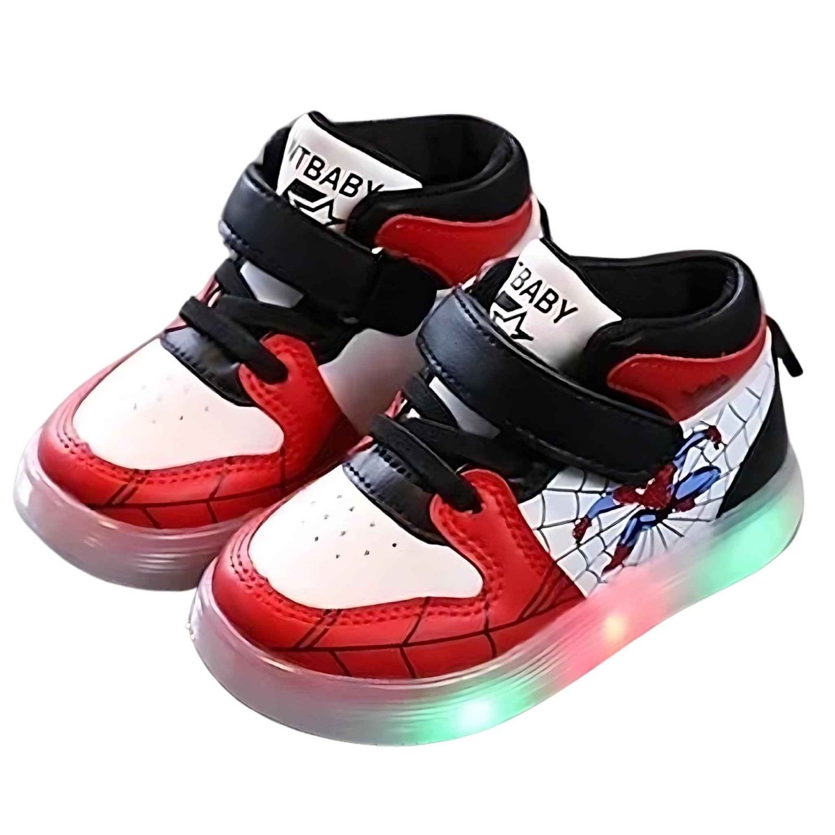 Spidey LED High - top Sneakers for Active Kids – Kids | Durable, comfy | Kiddos Kicks Australia