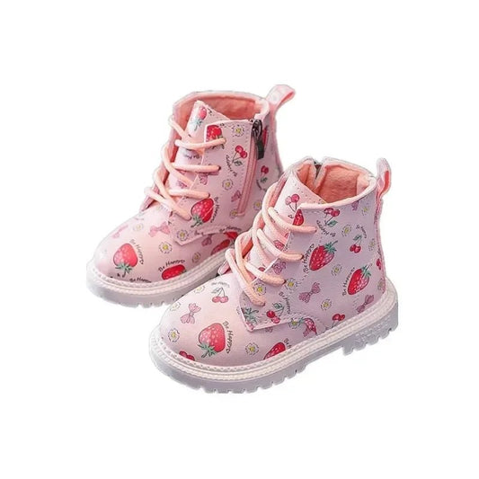 Sweet Strawberry Boots - Kiddos Kicks